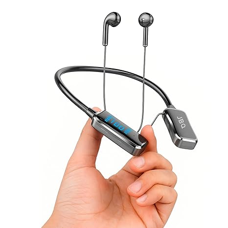 JBQ Professional Neckband For Singing, Calling With Digital Display