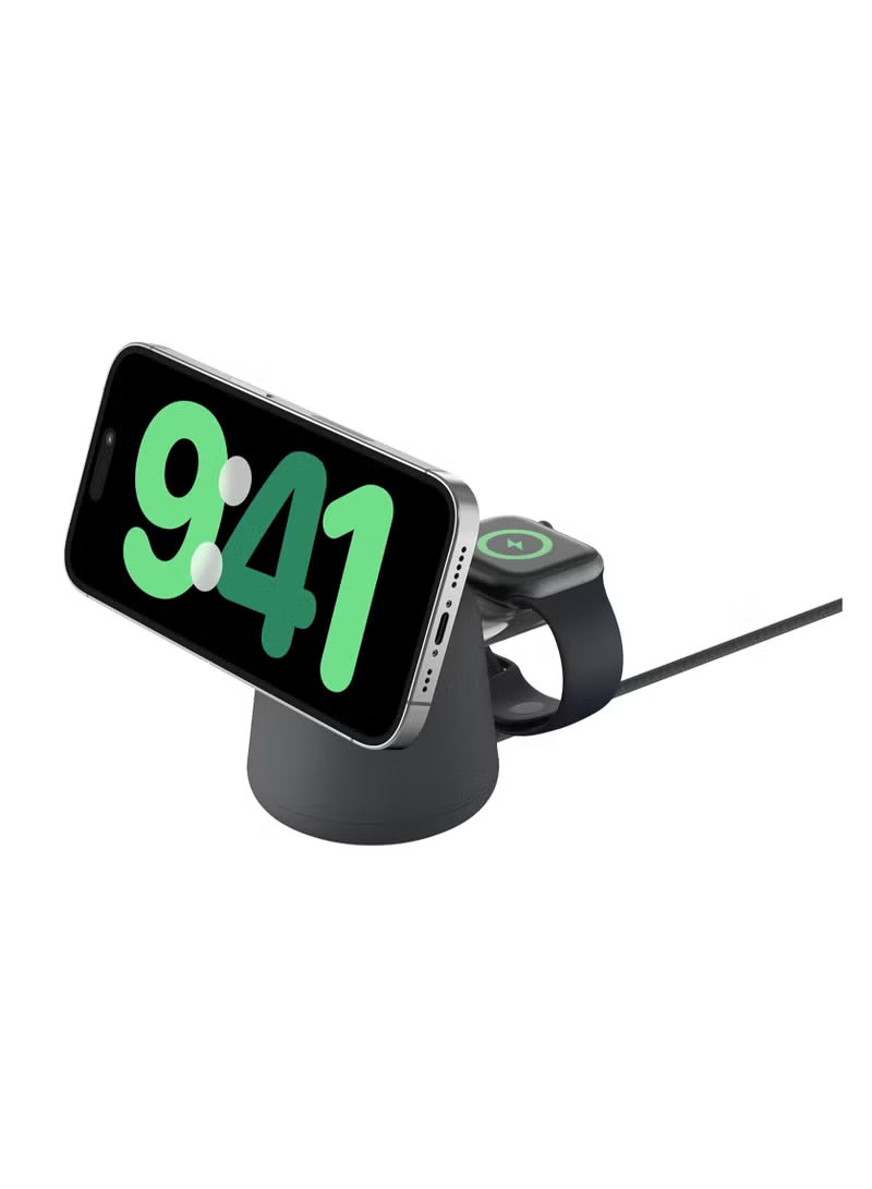 Belkin BoostCharge Pro 2-in-1 Wireless Charging Dock with MagSafe 15W Fast Charge