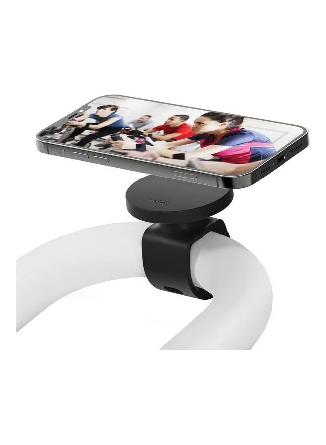 Belkin Fitness Mount with MagSafe (for Gym Equipment, Magnetic Cellphone Mount Holder Handlebar Strap