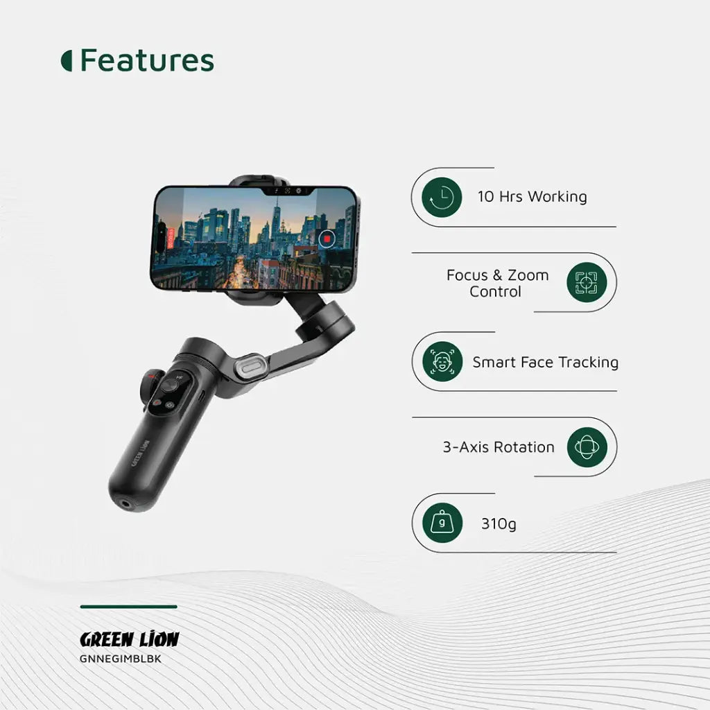 Green Lion New York Gimbal Smart Face Tracking