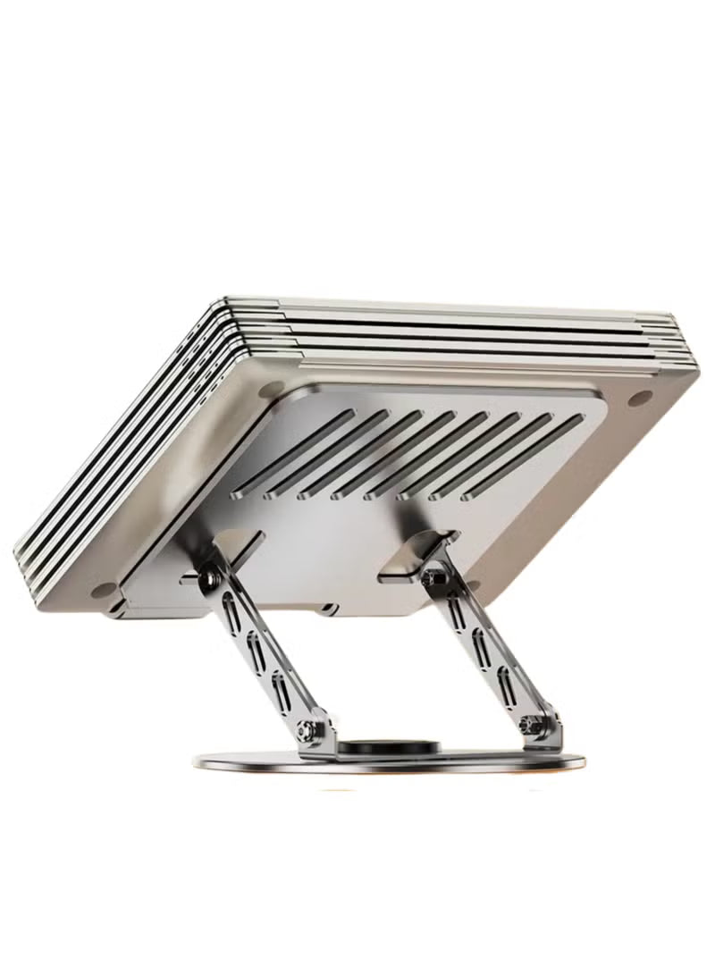 JBQ Flexible Ultra-Slim Laptop Stand - Adjustable &amp; Rotating Aluminum Laptop Riser