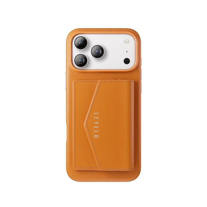 Levelo Vertex PU Leather Wallet Case for iPhone 17 Pro Max / Pro