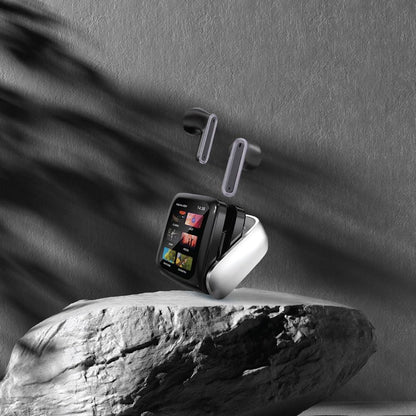 Smart Display Earbuds with Multi-Function Touch Screen